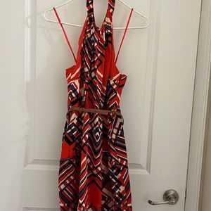 Jessica Simpson halter top belted dress size 6